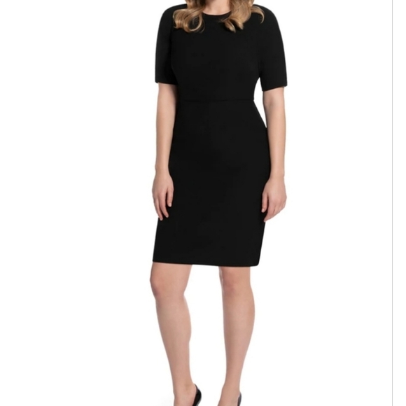 Laws Of Motion Dresses & Skirts - New Laws Of Motion The Alpha Black Sheath Dress Size 8 Stretch Classic Tailored